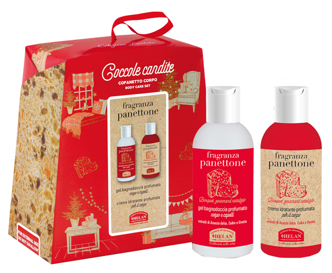 COFANETTO PANETTONE CORPO 1 GEL BAGNODOCCIA PROFUMATO 100 ML+ 1 CREMA IDRATANTE PROFUMATA 100 ML