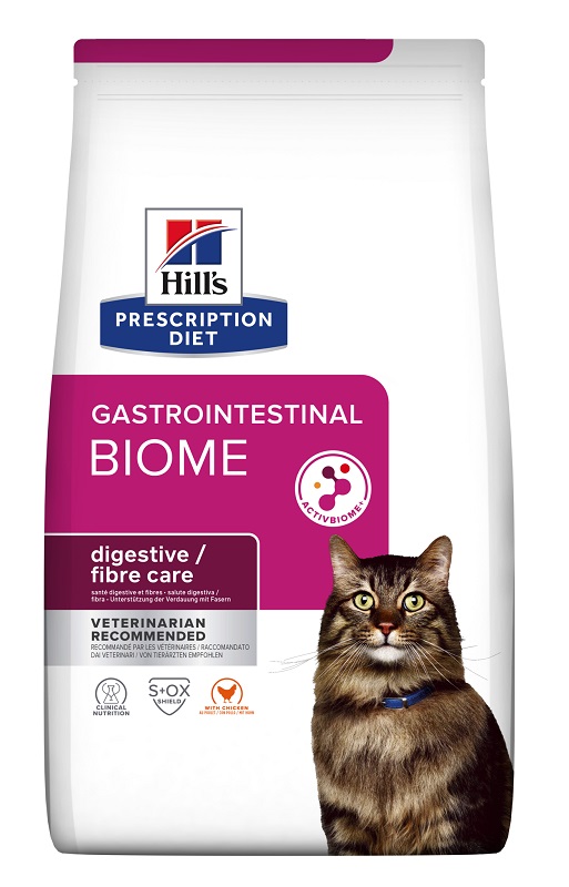 Hill's Prescription Diet Gastrointestinal Biome secco per gatti - 3 kg img 1